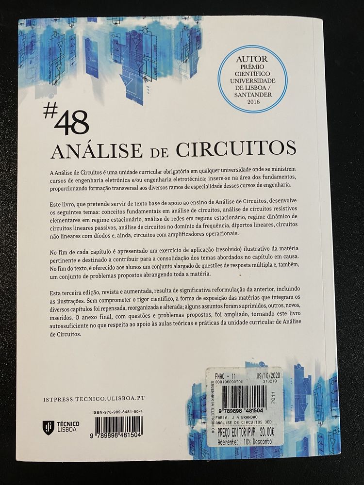 Livro Análise de Circuitos - J. A. Brandão Faria