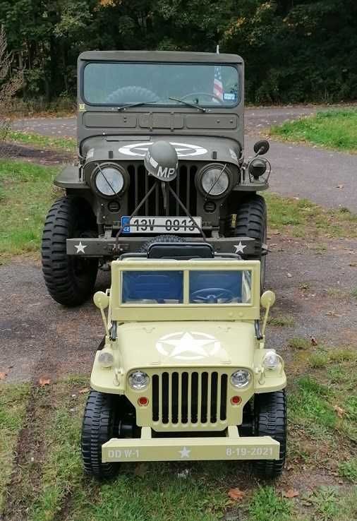 WIELKI JEEP JH101 dla dzieci! Auto wojskowe na akumulator 3osobowe