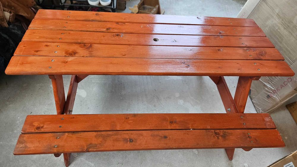 Stolik stół ogrodowy piknikowy dla dzieci, ławka