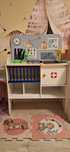 Klinika dla dzieci i weterynarz 2w1 Playtive, z prawdziwego drewna