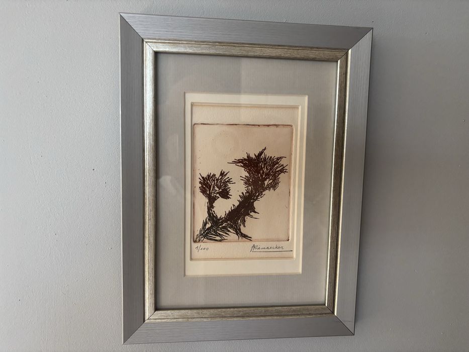 Grafika limitowana, numerowana 1/100 – sztuka współczesna