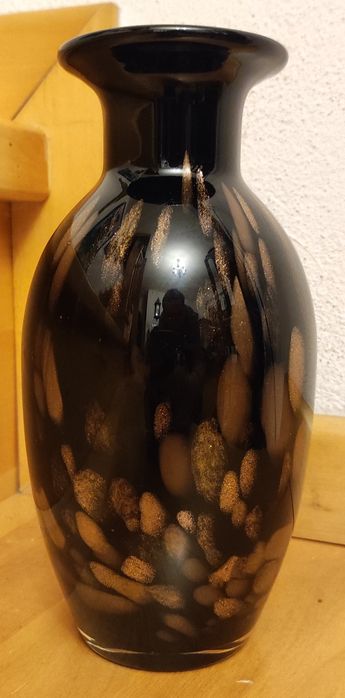 Wazon Murano Wenecja technika Aventurine lata 60te