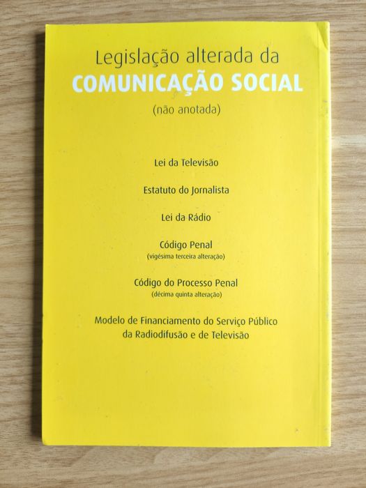 Legislação anotada da Comunicação Social