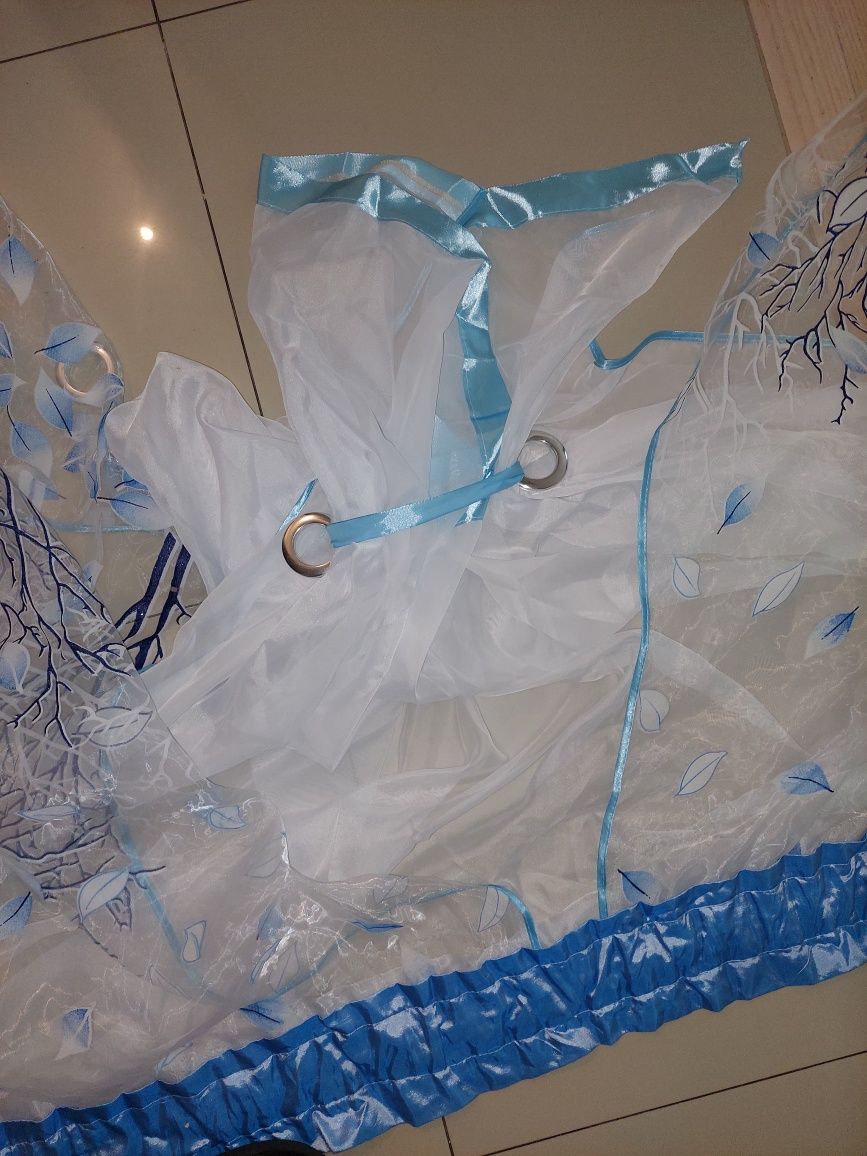 140×350 firanka piękny wzór  regulowana