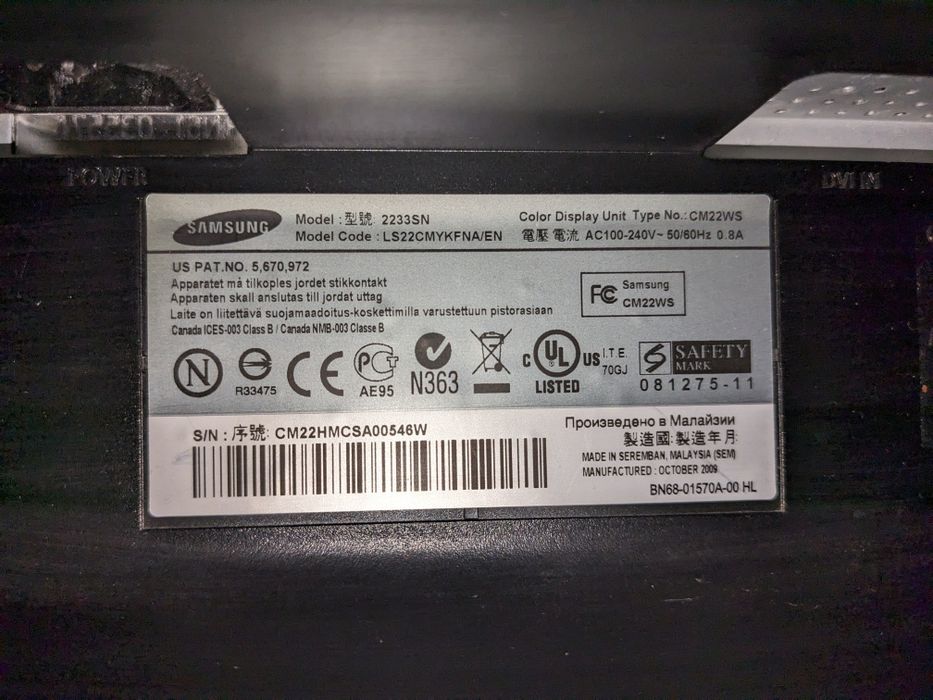 Монітор Samsung 21,5'