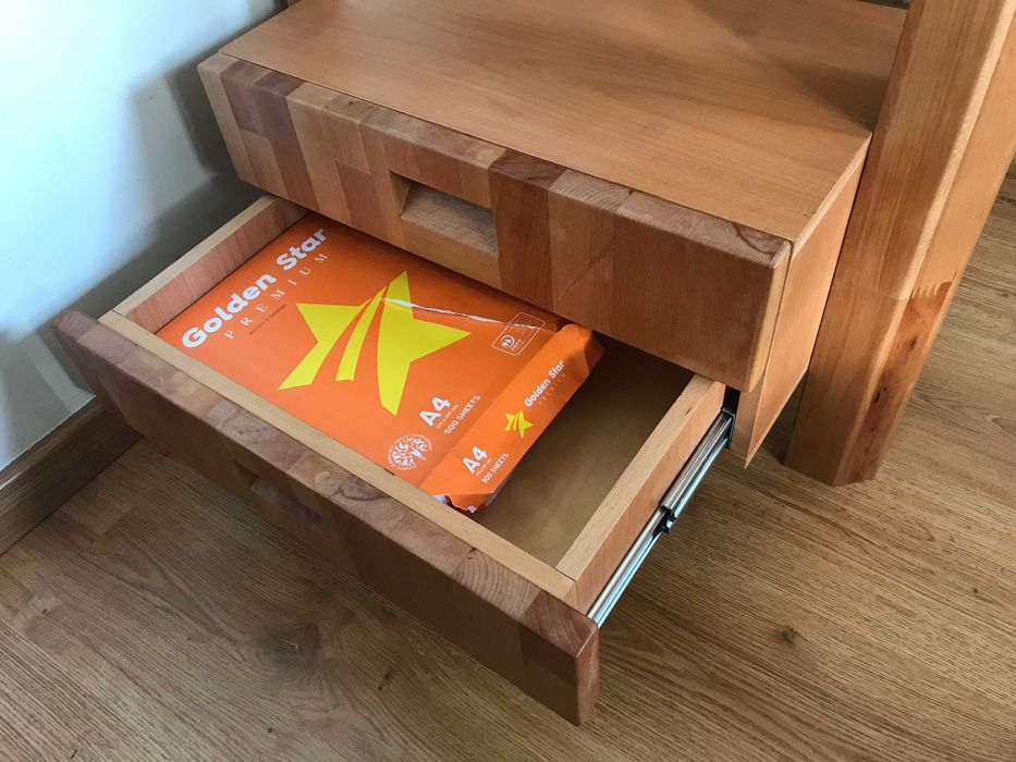 Secretária escritório madeira maciça design moderno presente