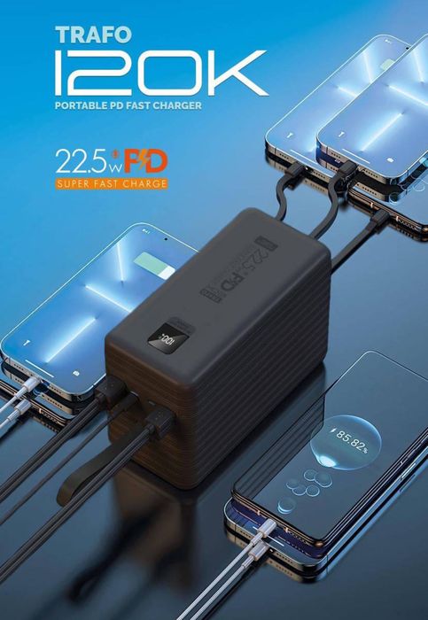 Супер Потужний Павербанк Trafo 120000mah + iншi варiанти