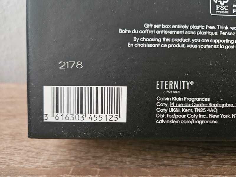 Zestaw Calvin Klein Eternity for Men edp 100ml + 30ml NOWY