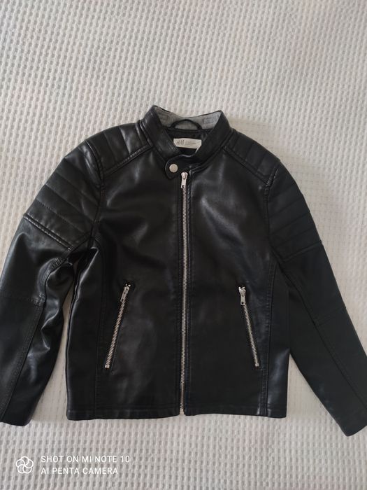 Blusão criança HM preto, 9/10 anos