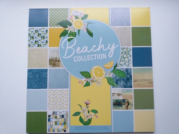 Zestaw papierów ozdobnych do scrapbookingu "Beachy Collection"