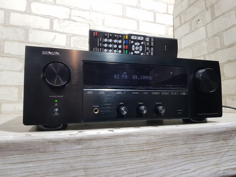 Стерео AV ресивер DENON DRA-800H,*2x80 Вт, HDMI, Wi-Fi, HEOS, Spotify.