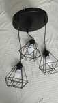 Lampa sufitowa loft 3x E27 czarna – nowoczesny design