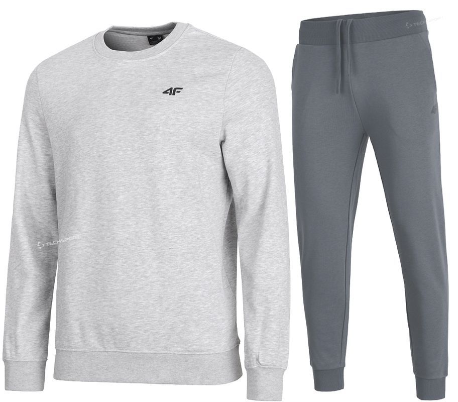 4f Męski Dres Bawełna Komplet Bluza Spodnie / rozm L
