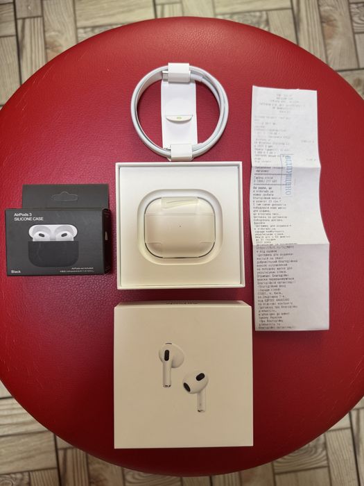 Наушники AirPods 3 MagSafe ,Оригинал , аирподс 3, полный комплект.