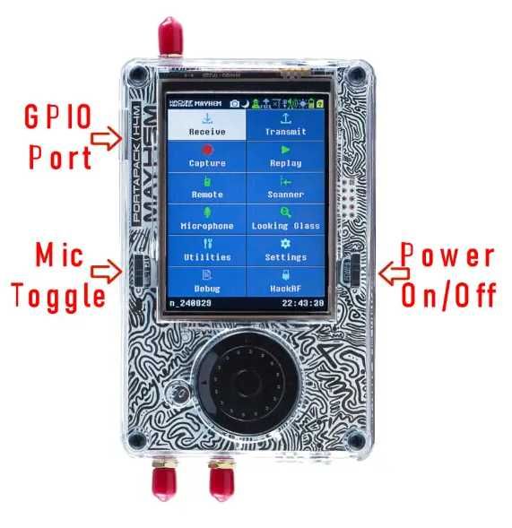 SDR радіостанція HackRF One Portapack H4M Mayhem 2.0.2