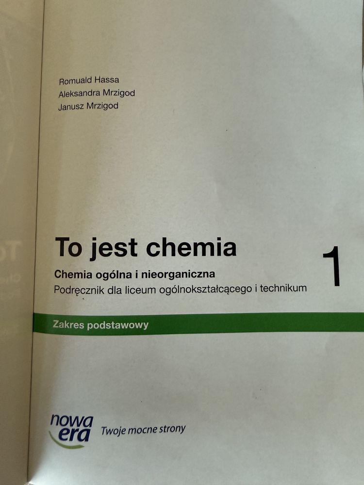 To jest chemia 1