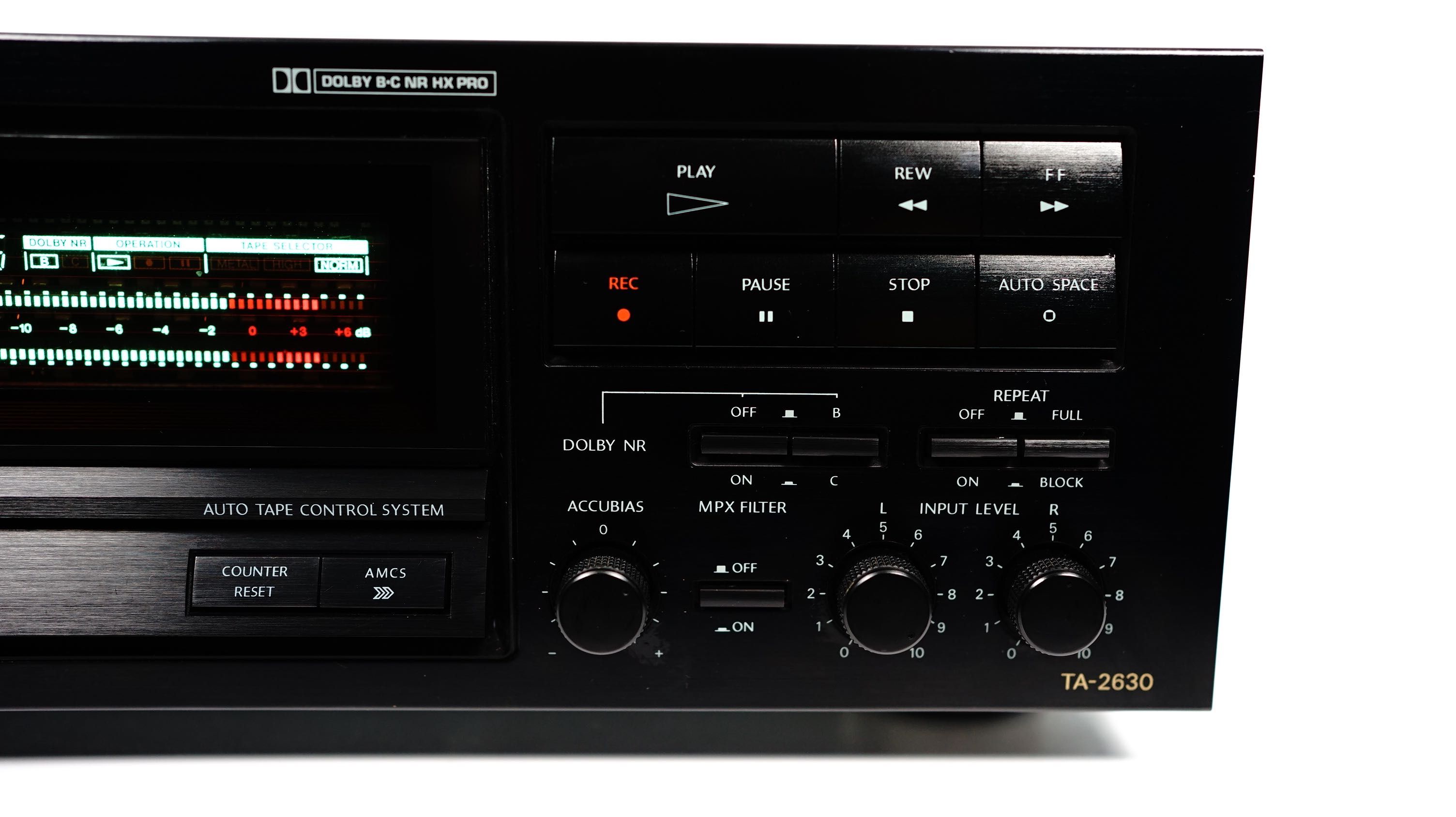 Magnetofon ONKYO TA-2630 kasetowy DECK Accubias AMCS HX PRO Dolby B C