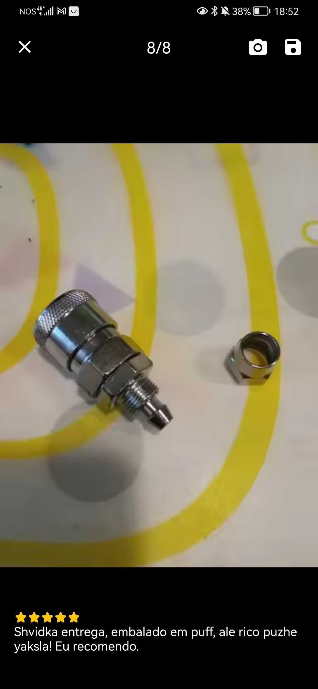 Encaixe pneumático compressor