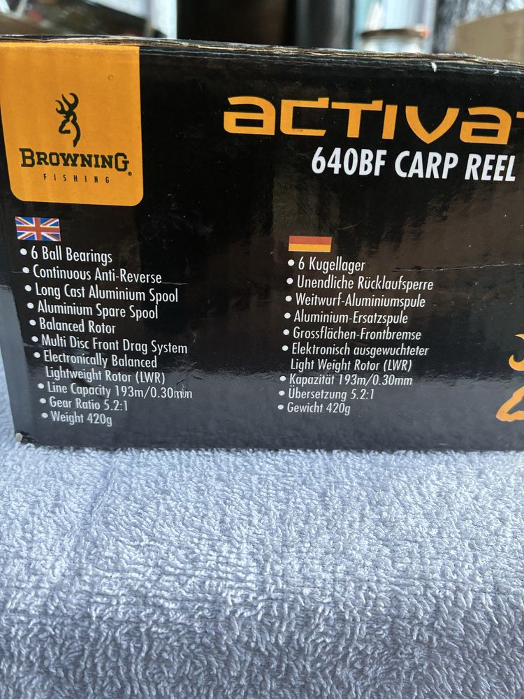 Kolowrotek karpiowy z wonym biegiem Browning Activate 640BF