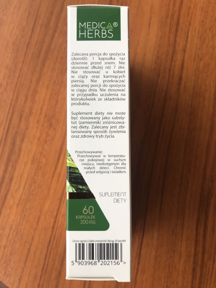 Suplement diety Medica Herbs Cascara Sagrada 300 mg kapsułki 60 szt.