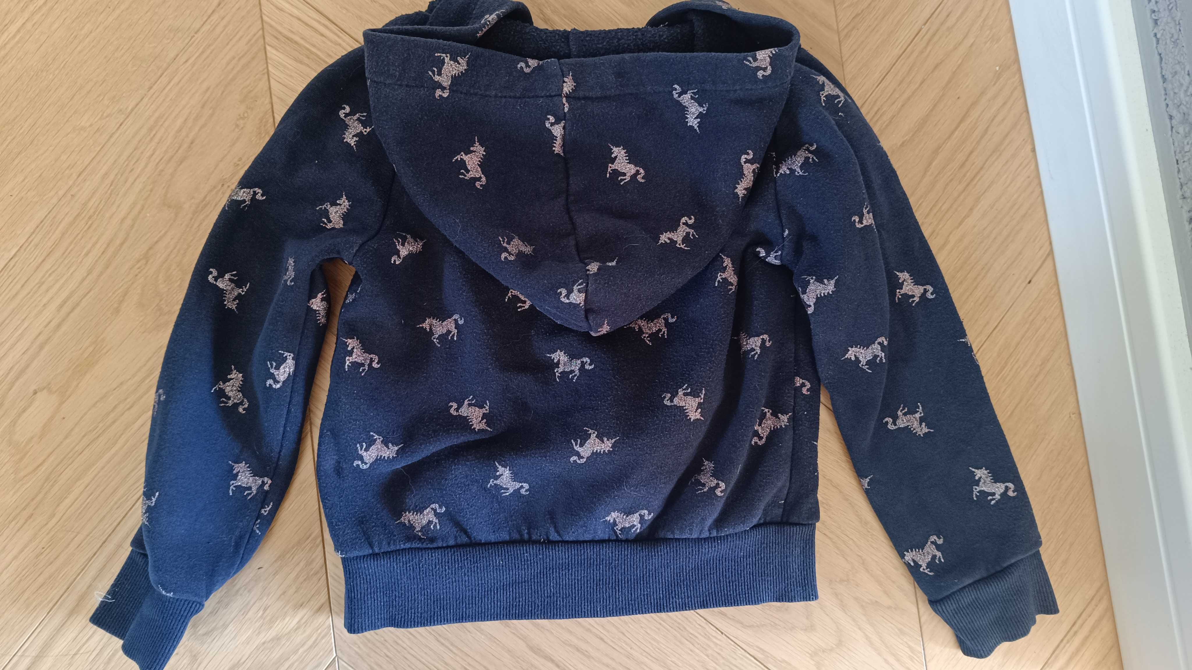 Bluza rozpinana H&M w jednorożce 4-6lat