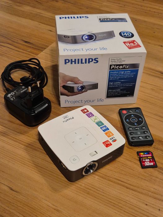 Projektor Philips Picopix PPX3414 miniaturowy, kieszonkowy