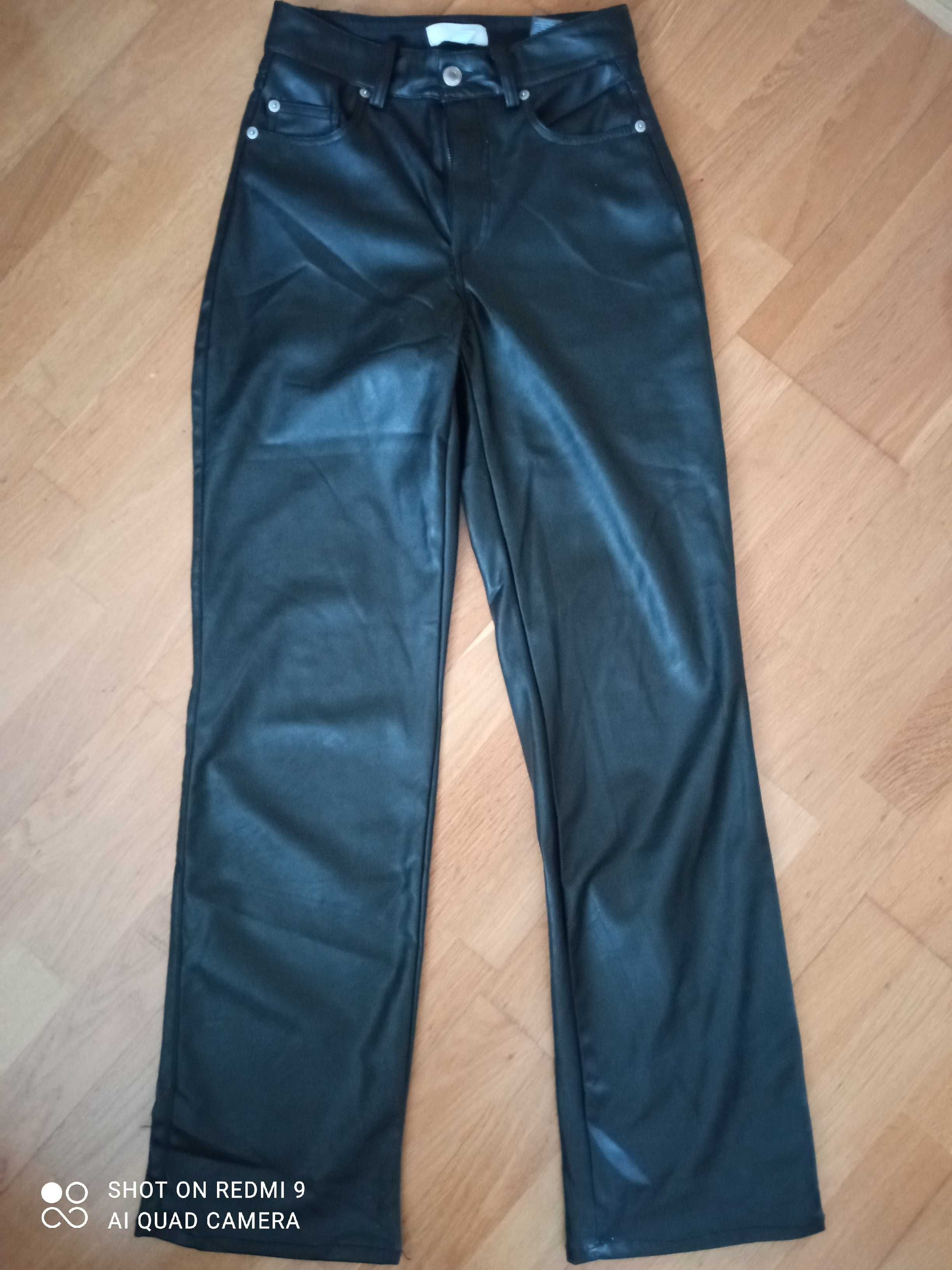 Spodnie skórzane H&M rozmiar XS