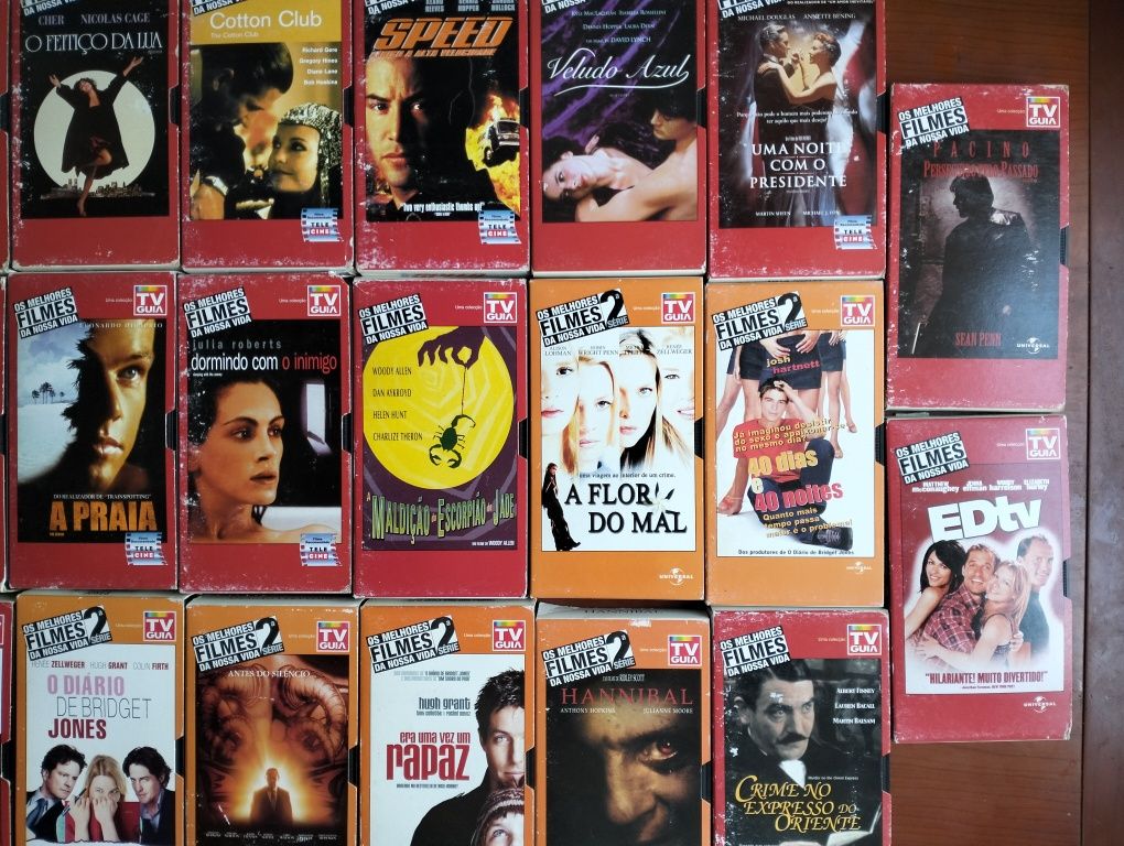 Antigas cassetes VHS