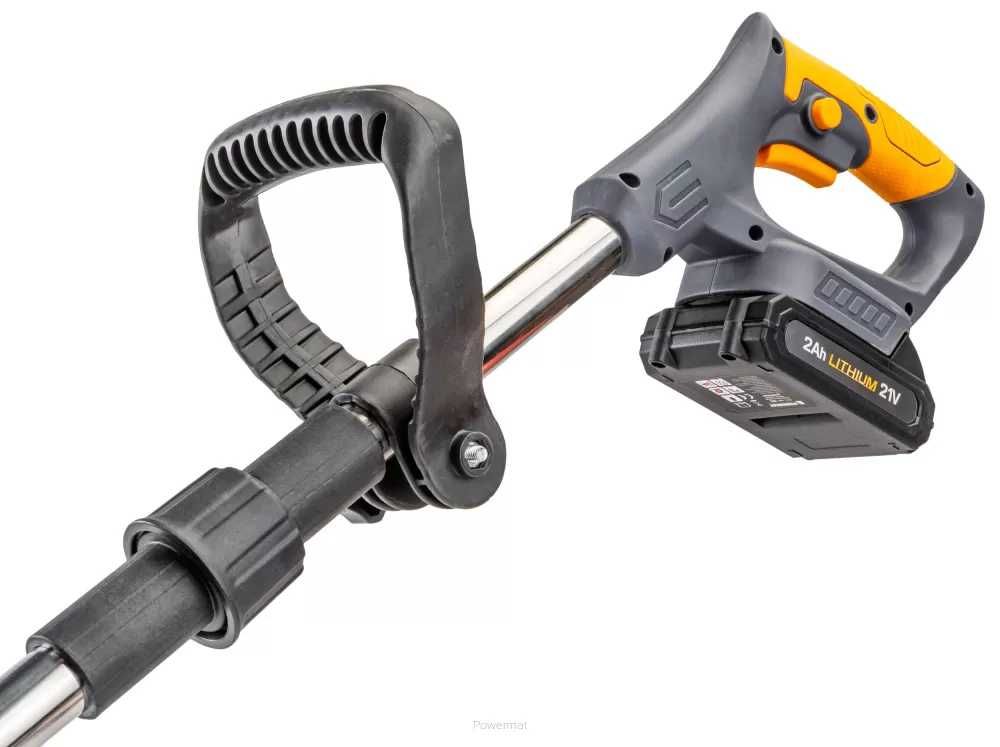 POWERMAT Podkaszarka Akumulatorowa Kosa Wykaszarka Kołach 2x21V PM1328