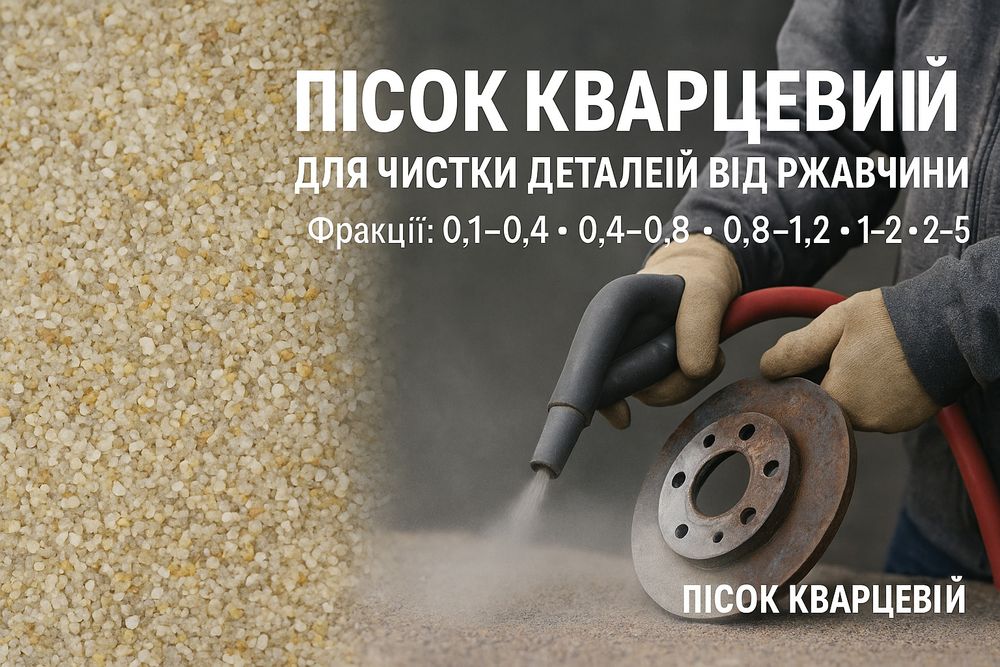 Кварцевий пісок для піскоструя