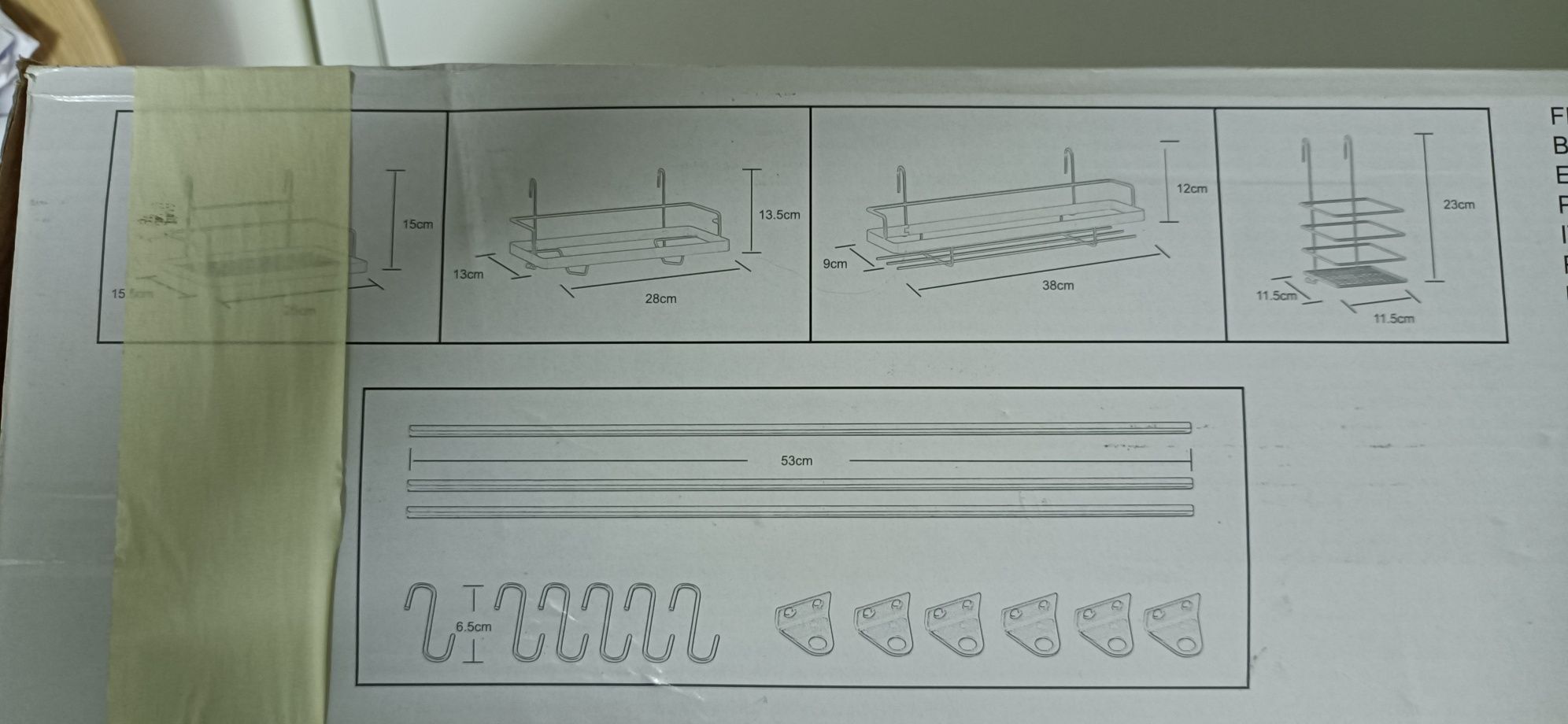 Kit de parede de cozinha completo