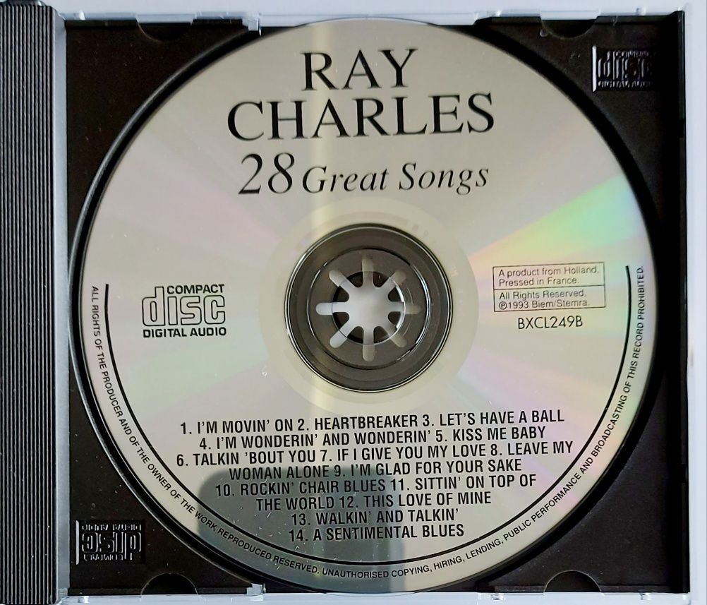 Ray Charles 28 Great Songs 2CD 1993r