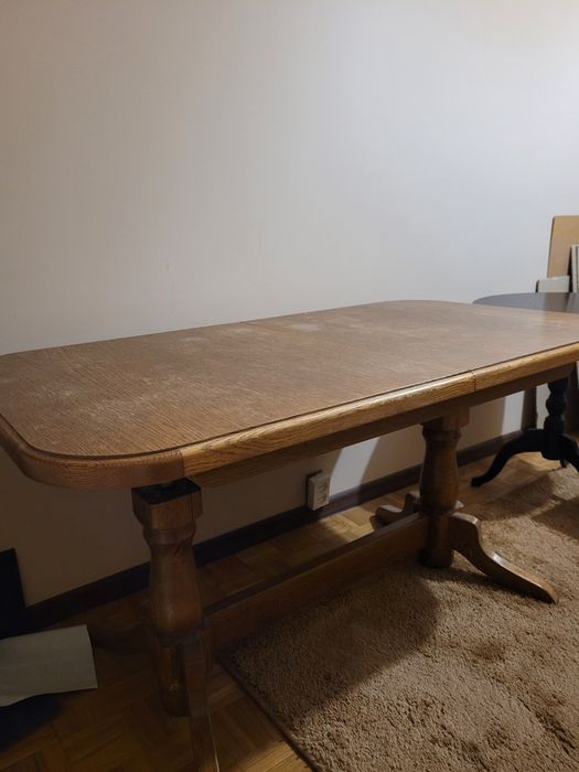 Stół dębowy prawdziwe drewno rozkładany