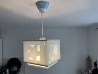Lampa sufitowa + lampka nocna dziecięca fluorescencyjne komplet