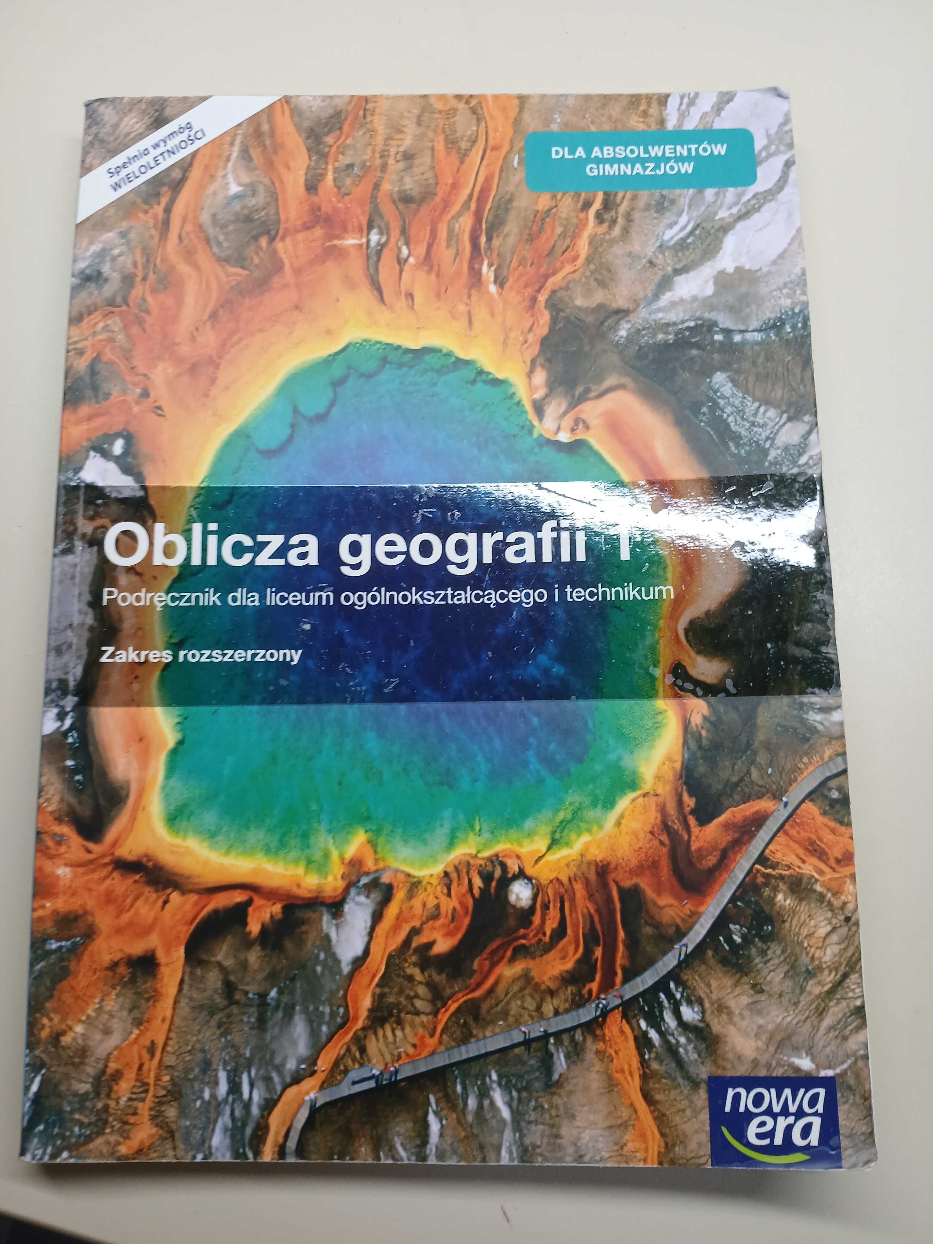 podręcznik, nowa era, oblicza geografii 1, zakres rozszerzony