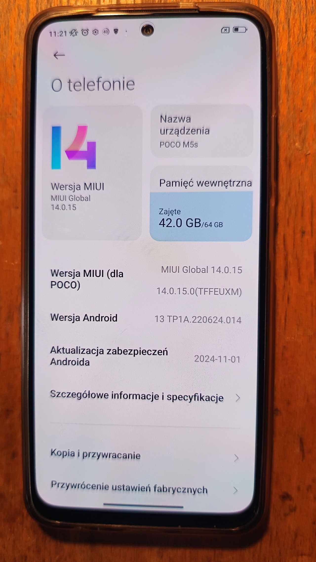Smartfon Xiaomi Poco M5s 4/64 GB - szary