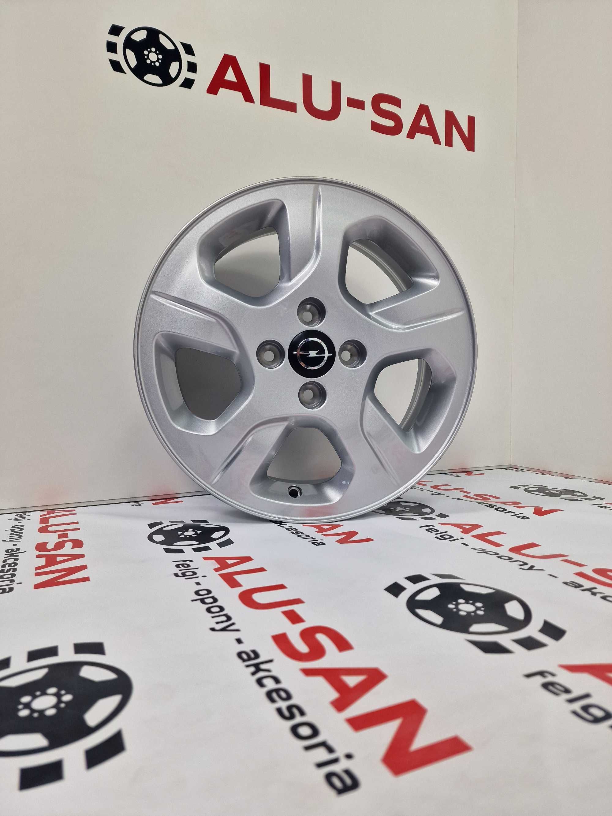 NOWE alufelgi OPEL 15" 4x100 Astra Corsa Meriva Vectra Srebrne