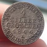 1 Grosz Srebrny 1844 A, Prusy