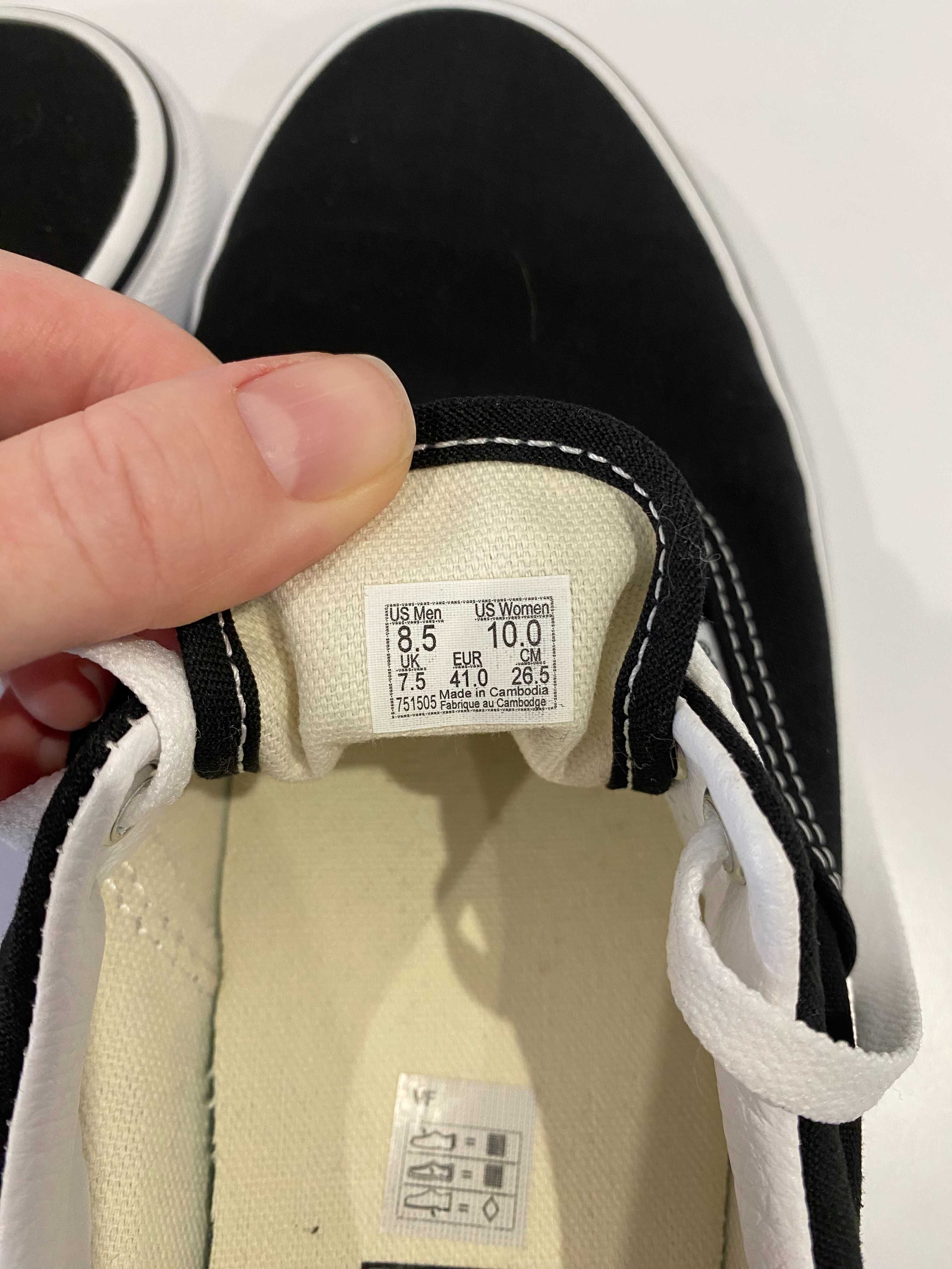 Кеди Vans Era чорні, розмір 41 (26,5 см), оригінал
