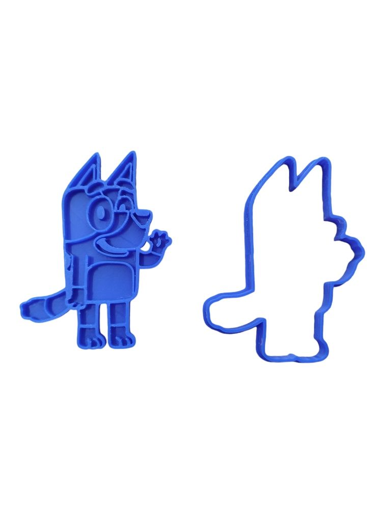 Cortadores de bolacha/biscoitos da Bluey e da Bingo.