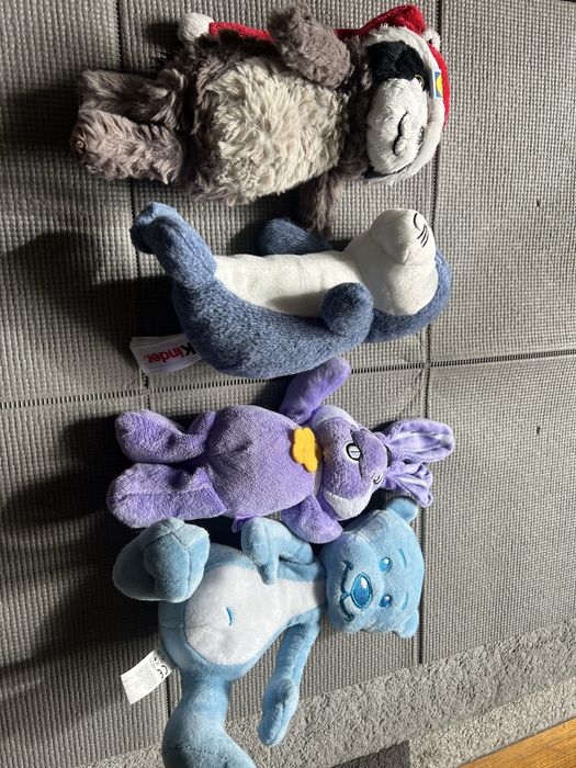 Maskotki szop, foka, królik, miś