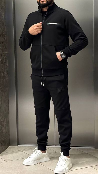 EMPORIO ARMANI спортивный мужской костюм оригинал синий