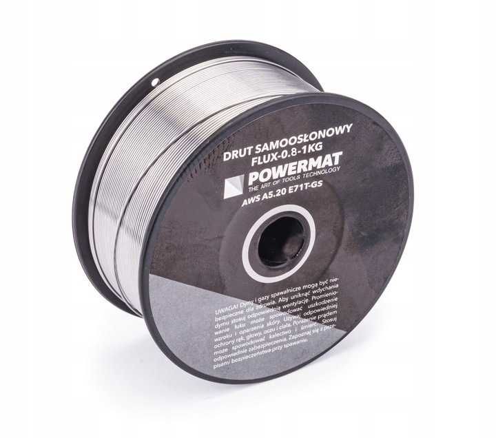 Drut SPAWALNICZY Samoosłonowy FLUX 0,8mm 1kg FCAW FLUX-0.8-1KG PM0911