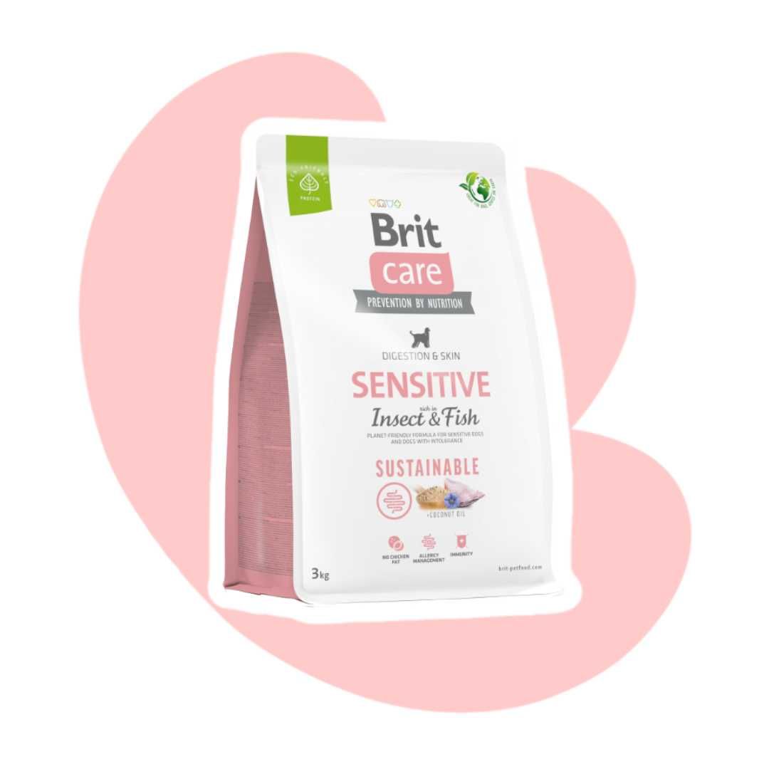 Brit Care Sustainable Sensitive Insect & Fish 3kg dla wrażliwych