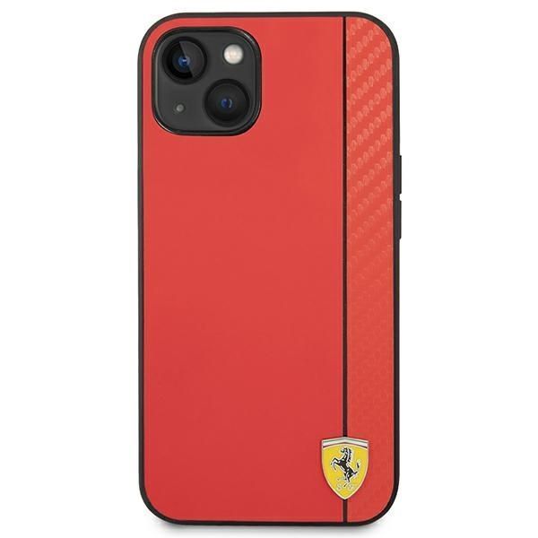 Etui Ferrari iPhone 14 Plus / 15 Plus 6.7" Czerwony Karbon