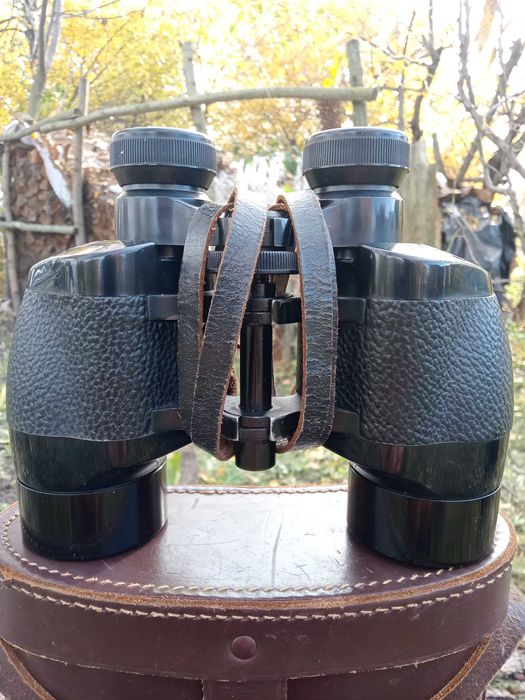 Английский бинокль ROSS LONDON 9х35 с оригин. кожаным кофром.