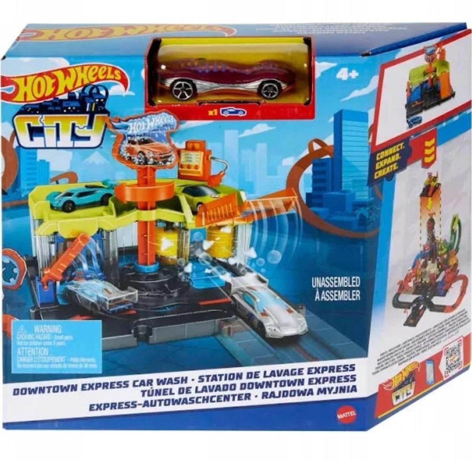 Hot Wheels City mały zestaw z autkiem HDR27 pudełko,261x218 mm