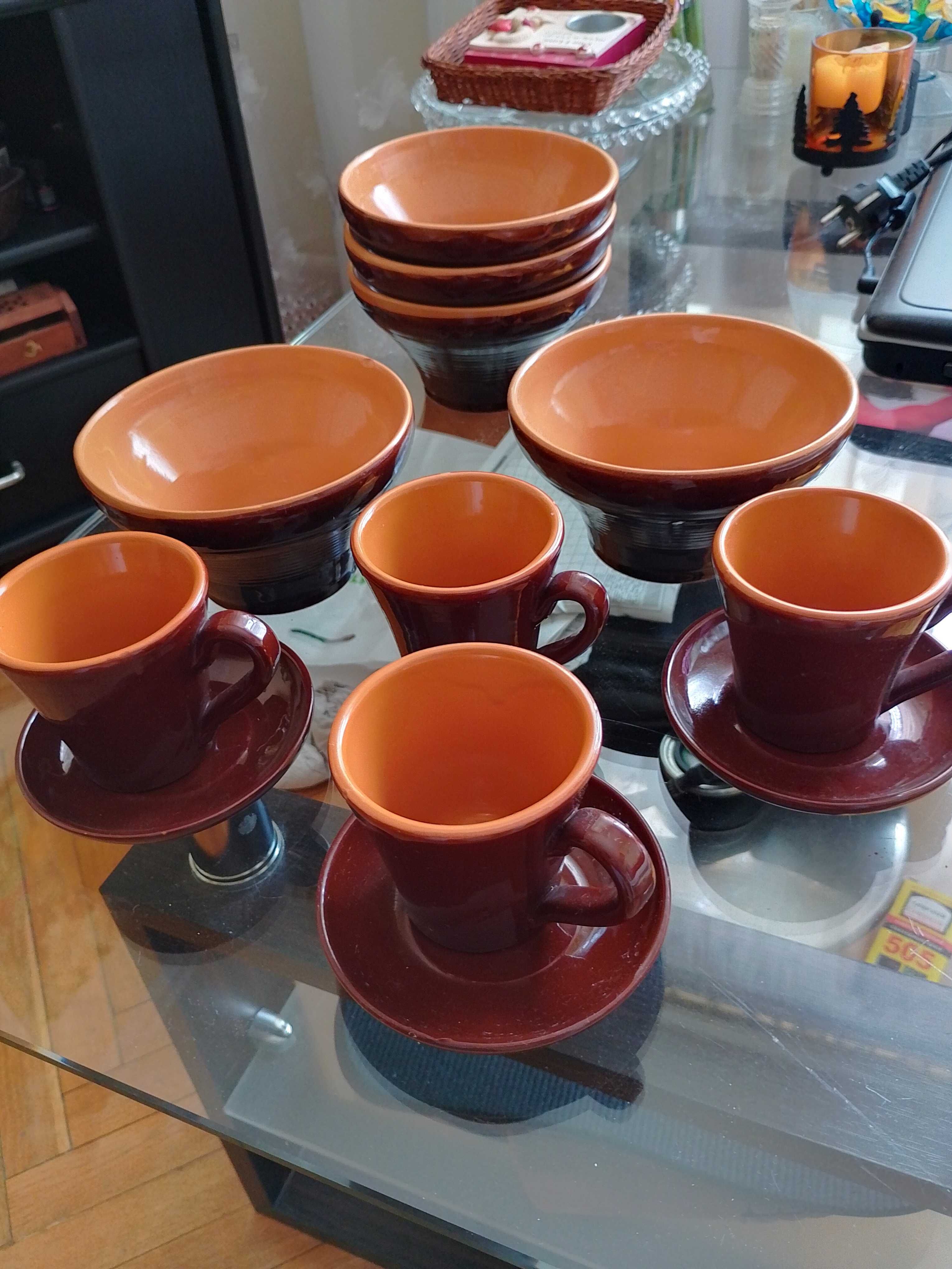 Продам краффтовый керамический кофейный сервиз