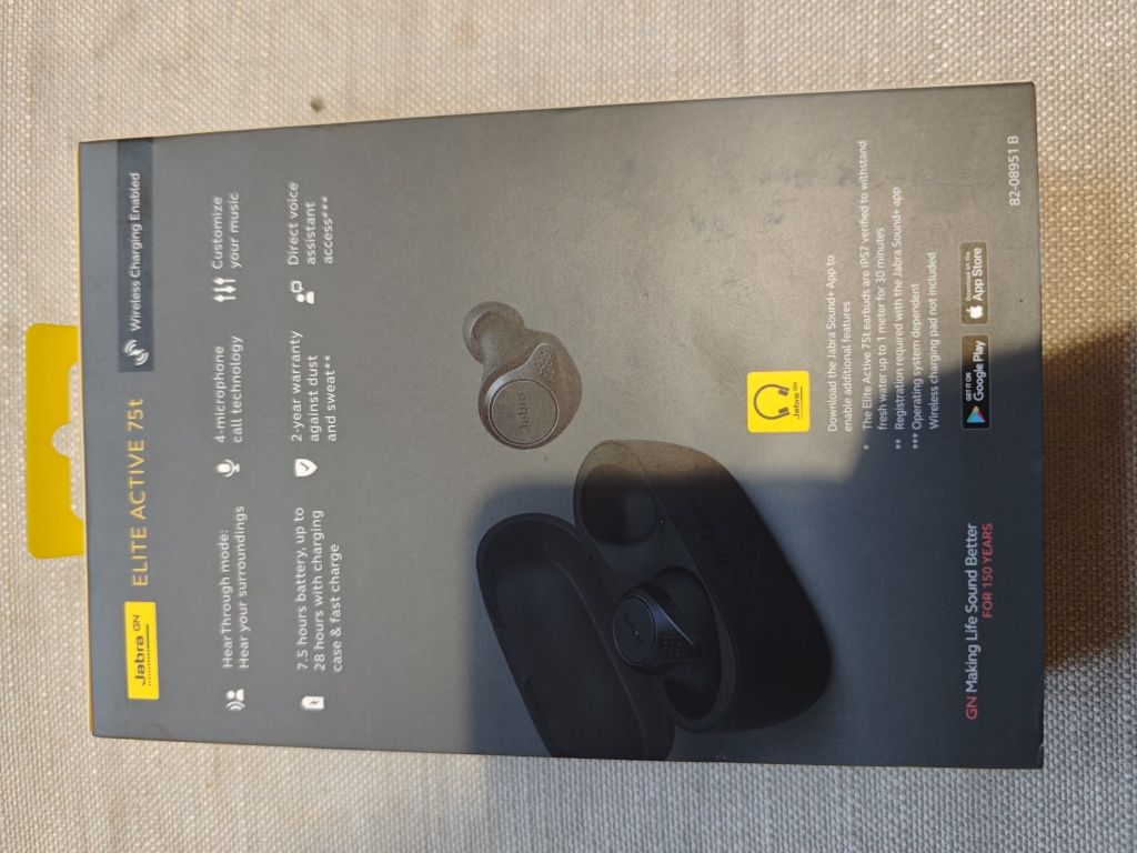 Навушники TWS JABRA Elite Active 75t Grey (99093004-60)