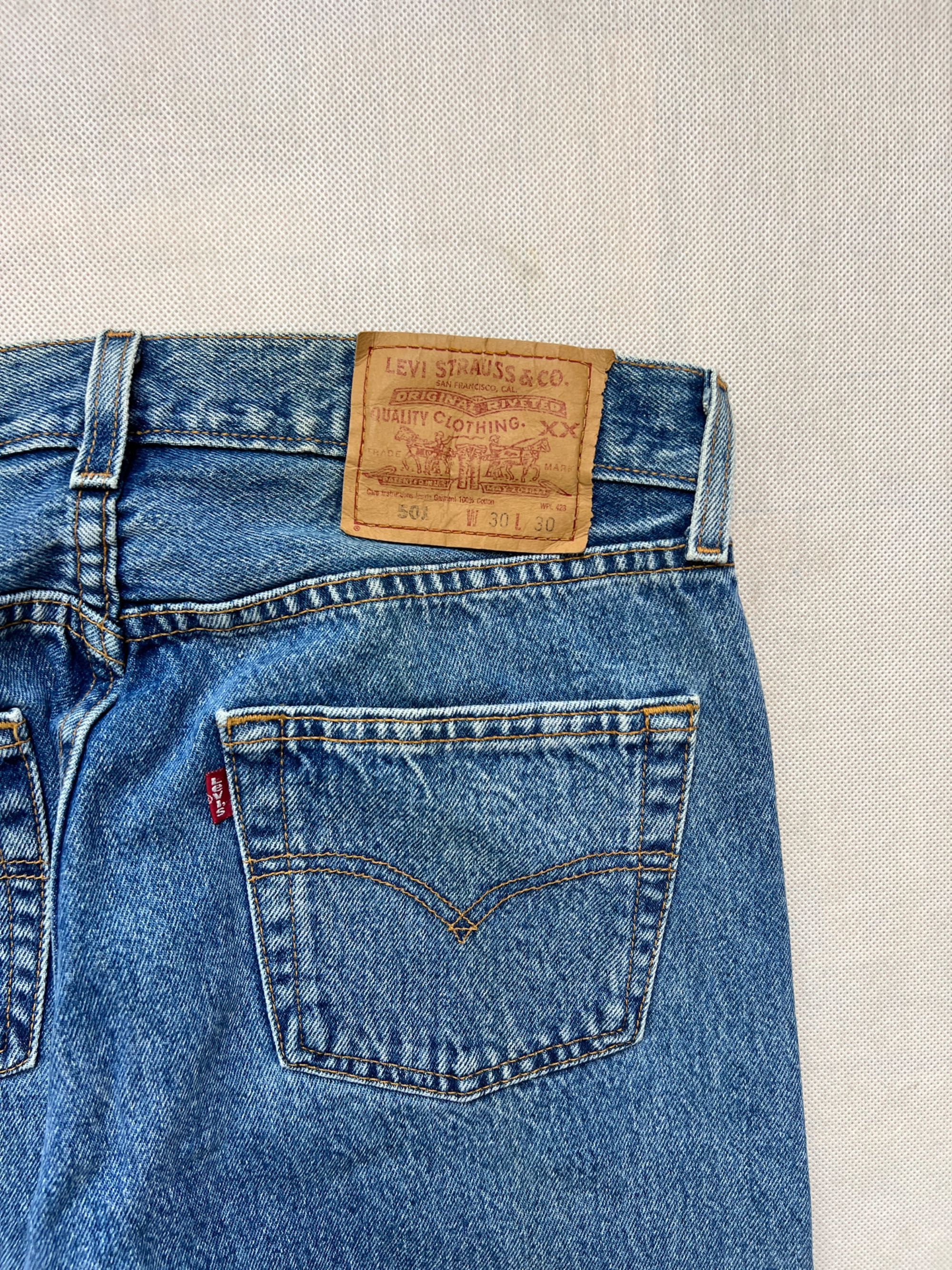 Spodnie Levi’s 501 baby blue vintage 90’s